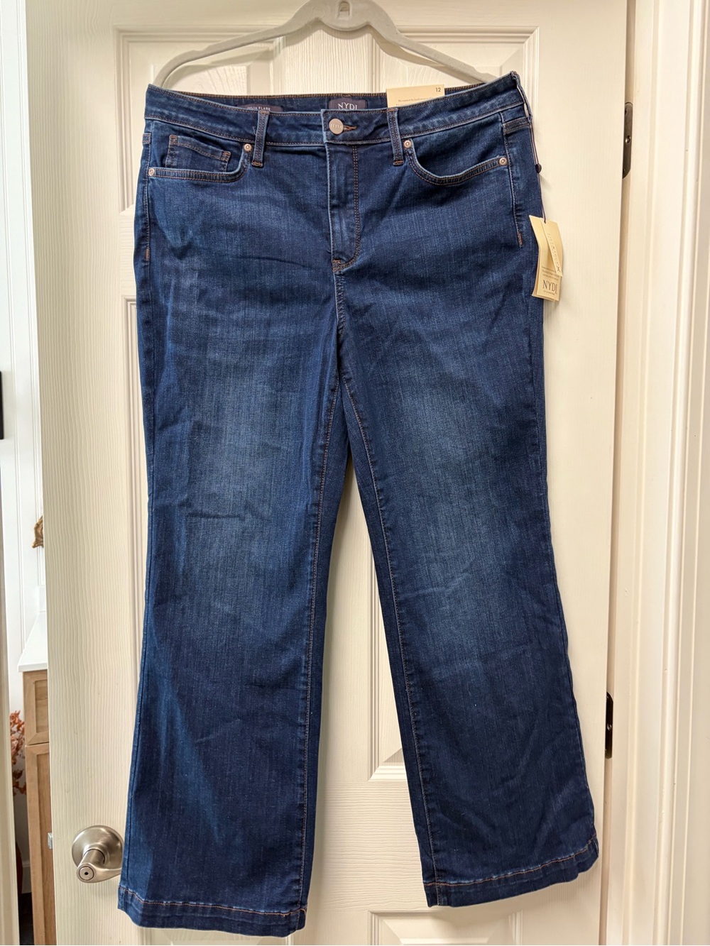 NYDJ Dark Indigo Julia Flare Stretch Jeans for Women
